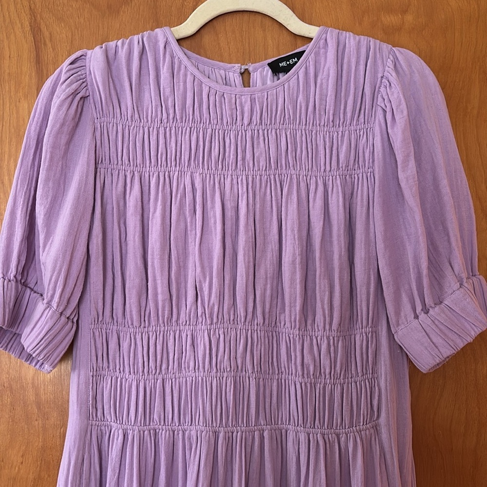 Me+Em Orchid Cheesecloth Dress - Picture 2 of 6